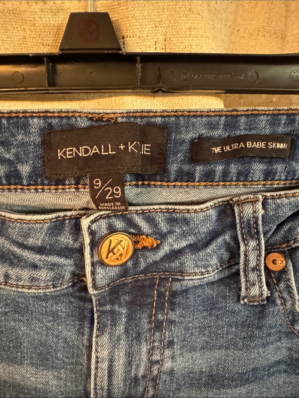 Kendall & Kylie Medium Blue Skinny Distressed Jeans - Picture 2 of 3